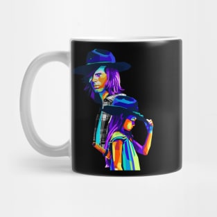 Carl & Judith Grimes WPAP Pop Art Colourful Mug